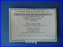Tonner 2004 Tyler Wentworth Collection DREAM DOLL SYDNEY 16 LE 200 NRFB COA
