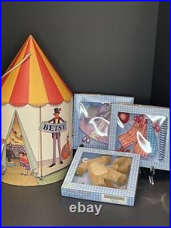 Tonner 8 Betsy McCall- Let The Show Begin Circus Trunk Set Plus Three Outfits
