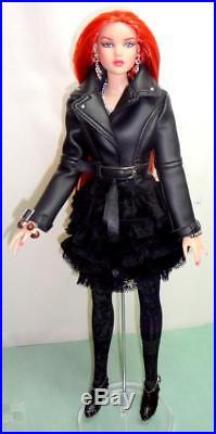 Tonner Biker Babe Cami 16 Doll Kassie Biker & Woeful Ruffle Tiered Skirt Outfit