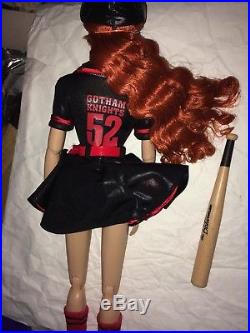 Tonner DC Stars BATGIRL doll figure in BOMBSHELL BATWOMAN outfit hat bat shoes+