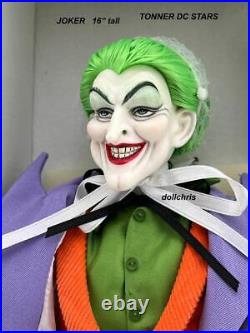 Tonner DC Stars JOKER Deluxe 17 Doll Batman Villain New in Box NRFB with Shipper