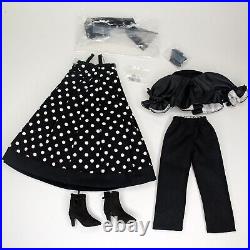 Tonner Doll Ellowyne Wilde Dots Enough Outfit Fashion Black White Dress 16