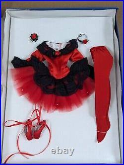 Tonner Doll New York Ballet Spanish Rose Outfit T6-vyof-02 For 16 Dolls Red