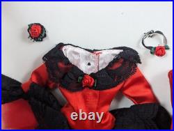 Tonner Doll New York Ballet Spanish Rose Outfit T6-vyof-02 For 16 Dolls Red L