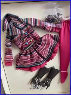 Tonner Ellowyne Wilde 16 doll clothes WARM WOOLEN STRIPES Outfit LE 200 NRFB