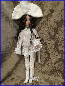 Tonner Ellowyne Wilde Brunette wearing She Wallows in White doll and outfit