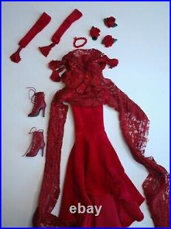 Tonner Evangeline Ghastly Drop Dead Red Outfit fits Grace and Annora Monet
