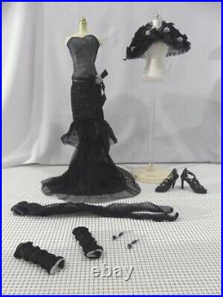 Tonner Evangeline Midnight Lace And Roses Fits Ellowyne & Other 16 To 19 Dolls