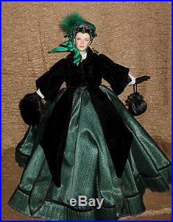 Tonner GWTW Scarlett 16 Doll Christmas 1863 + Black Coat + Bonus! Outfit Only