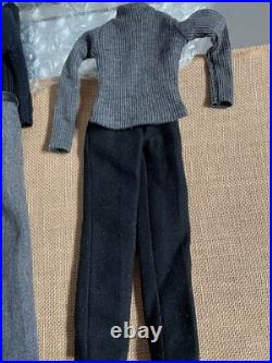 Tonner MATT 17 Male DOLL CLOTHES 2 Bk. & Gray DRESS PANTS & 2 SWEATERS=4 pc. SET