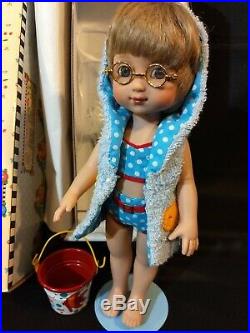 Tonner Mary Engelbreit Ann Estelle Doll Beachcomber Outfit 10 with Pail & Stand