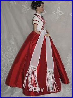 Tonner Scarlett'Kissing Ashley Goodbye' Red Wht Outfit Only Gone With The Wind