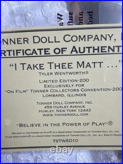 Tonner Tyler Wentworth 2009 CONVENTION I TAKE THEE MATT 16 BRIDE DOLL BW BODY