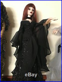 Tonner Wilde Imagination Evangeline Ghastly Mourning Tears Black Outfit