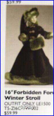 Tonner Wizard of Oz Wicked Witch Forbidden Forest Winter Stroll Outfit