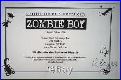 Tonner ZOMBIE BOY doll T12ZBSD01 B Signed COA. NRFB