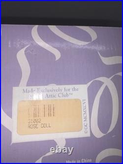 Vintage Magic Attic Club Doll Rose Brush And Key Necklace In Packaging