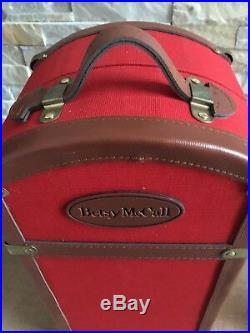 Vintage TONNER Red 16 Tall BETSY McCALL Wardrobe Trunk CASE for Doll & Outfits