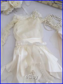 Woe & Whimsy COMPLETE OUTFIT Tonner Ellowyne Wilde doll fashion white dress